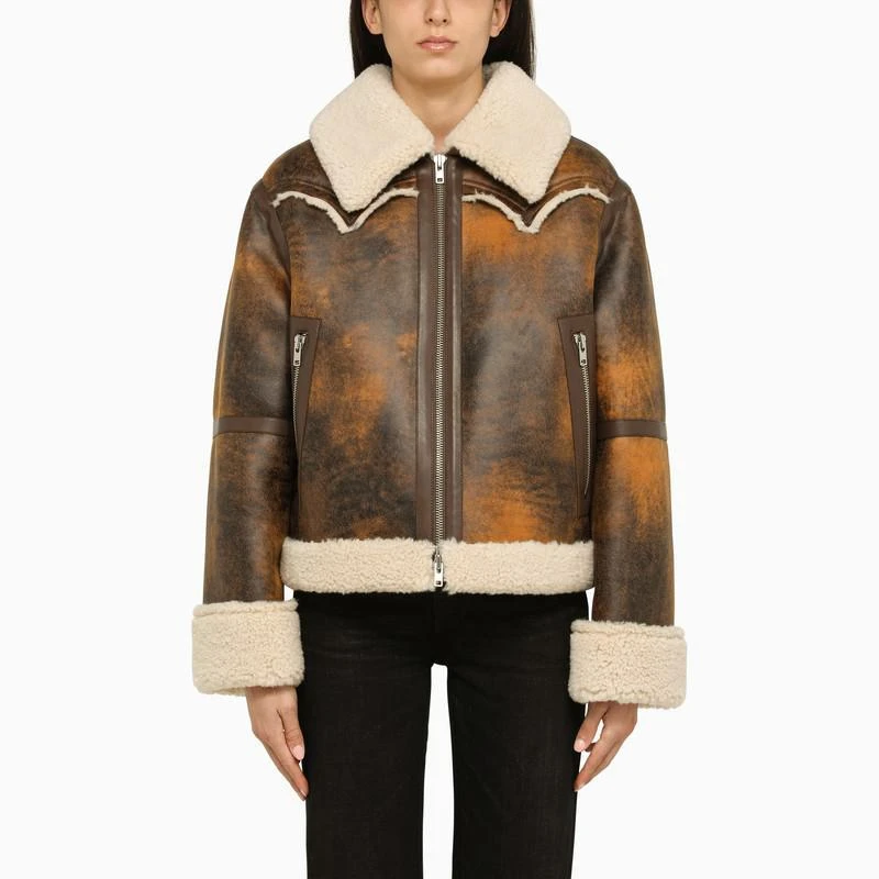 商品STAND STUDIO|STAND STUDIO Shaded sheepskin effect jacket,价格¥2821,第1张图片