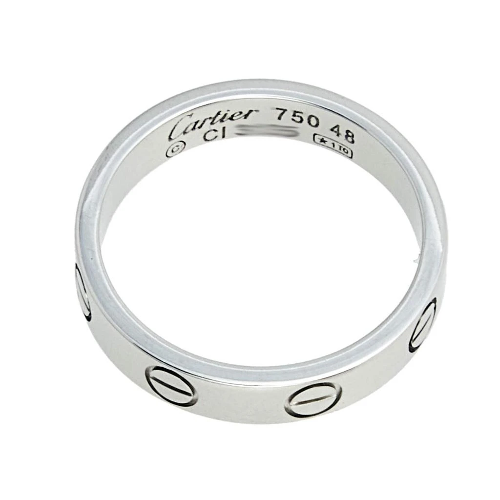 商品[二手商品] Cartier|Cartier Love 18k White Gold Narrow Wedding Band Ring Size 48,价格¥4447,第5张图片详细描述