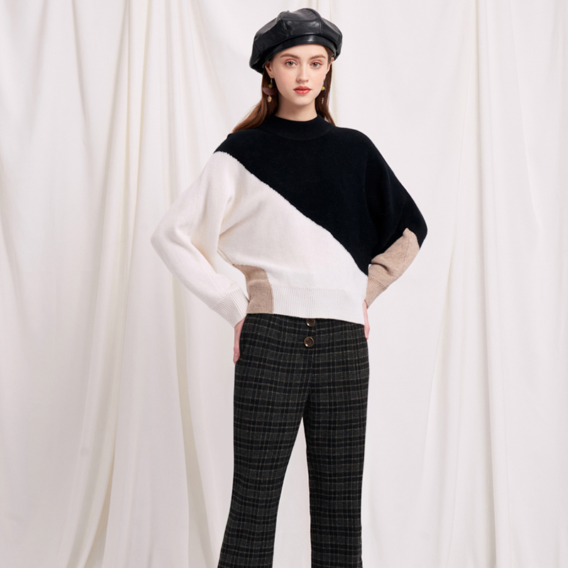Meredith Wool Sweater - Black & White | Meredith羊毛毛衣商品第3张图片规格展示