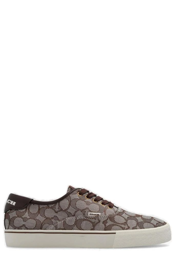 商品Coach|Coach Skate Signature Jacquard Lace-Up Sneakers,价格¥733,第1张图片