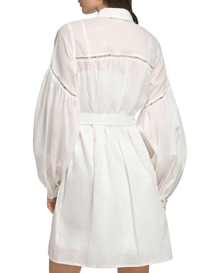 商品Karl Lagerfeld Paris|Cotton Voile Shirt Dress,价格¥630,第3张图片详细描述