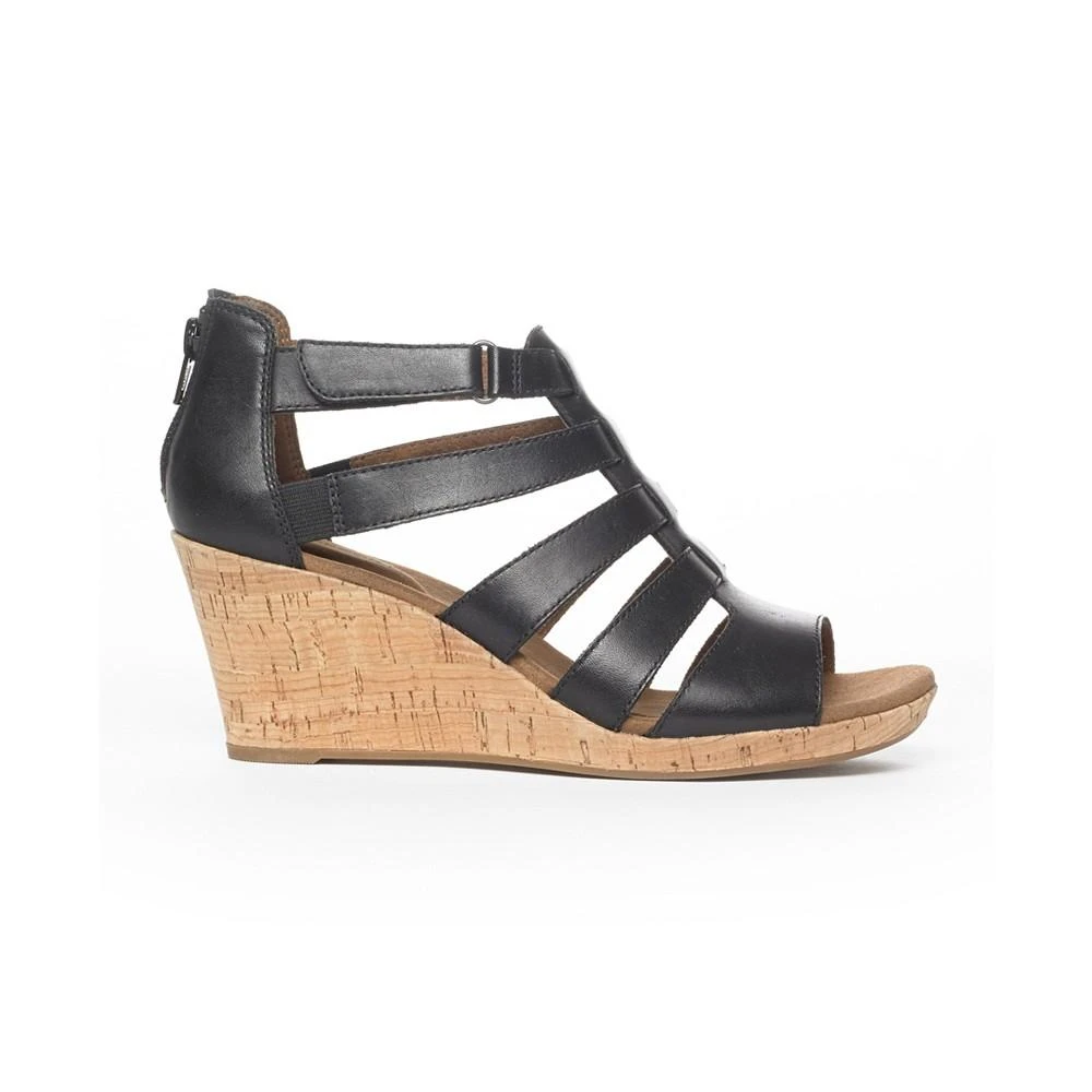 商品Rockport|Women's Briah Gladiator Wedge Sandals,价格¥973,第2张图片详细描述