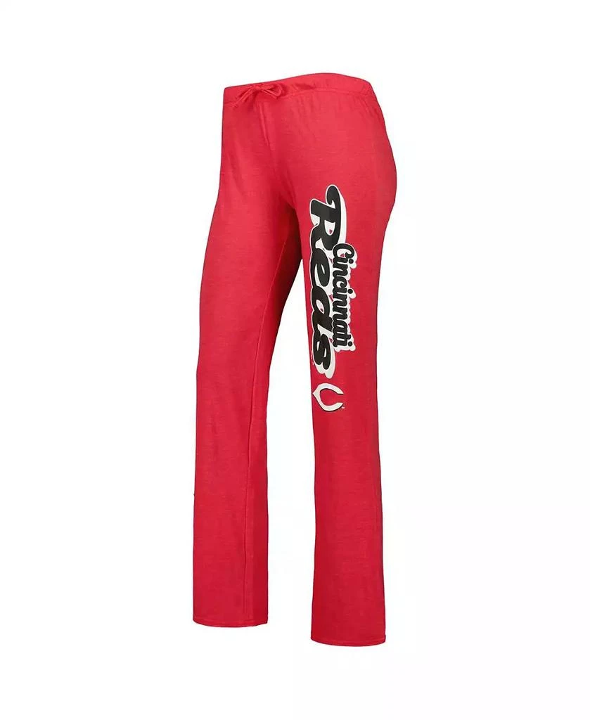 商品Concepts Sport|Women's Heather Red, Heather Black Cincinnati Reds Wordmark Meter Muscle Tank Top and Pants Sleep Set,价格¥471,第4张图片详细描述