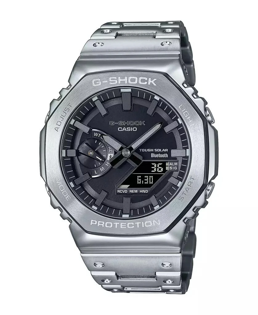 商品G-Shock|Men's Silver-Tone Stainless Steel Bracelet Watch, 44.4mm, GMB2100D-1A,价格¥4243,第1张图片