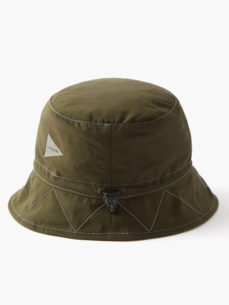 商品And Wander|60/40 embroidered canvas bucket hat,价格¥449,第3张图片详细描述