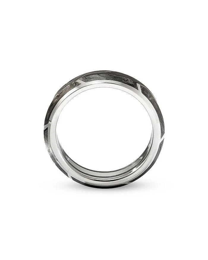 商品David Yurman|Men's 18K White Gold Forged Carbon 6mm Band,价格¥14584,第2张图片详细描述