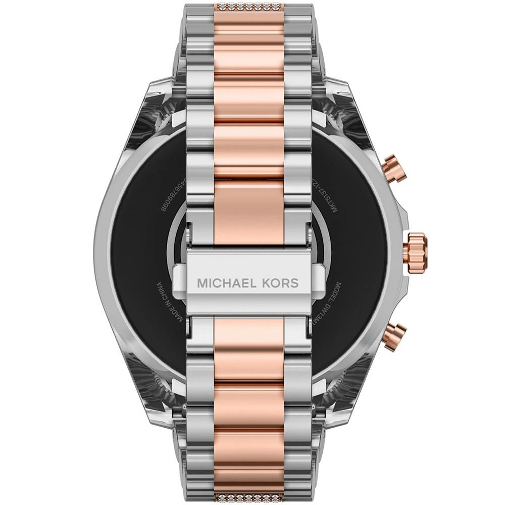 商品Michael Kors|Women's Gen 6 Bradshaw Two-Tone Stainless Steel Smartwatch with Strap Set, 44mm,价格¥2421,第4张图片详细描述