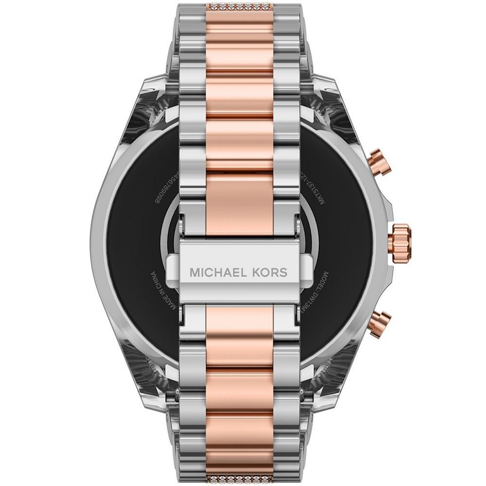 商品Michael Kors|Women's Gen 6 Bradshaw Two-Tone Stainless Steel Smartwatch with Strap Set, 44mm,价格¥3117,第6张图片详细描述