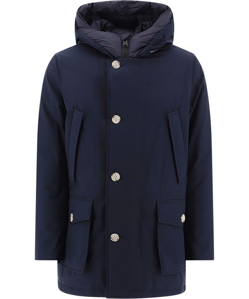 Woolrich Men's  Blue Other Materials Coat商品第1张图片规格展示