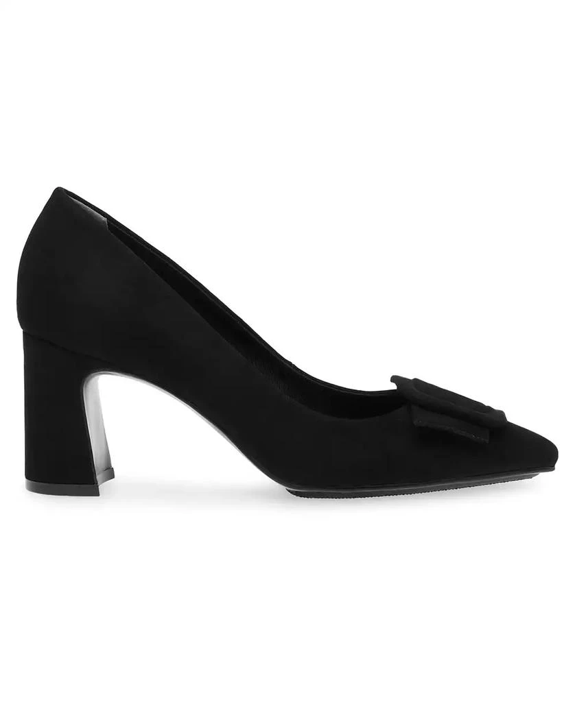 商品Anne Klein|Women's Bentley Buckle Block Heel Pumps,价格¥400,第2张图片详细描述