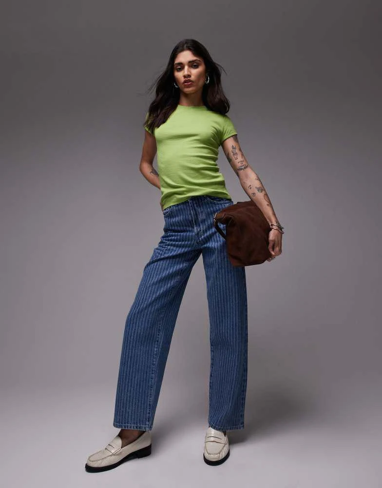 商品Topshop|Topshop everyday tee in bright green,价格¥104,第4张图片详细描述