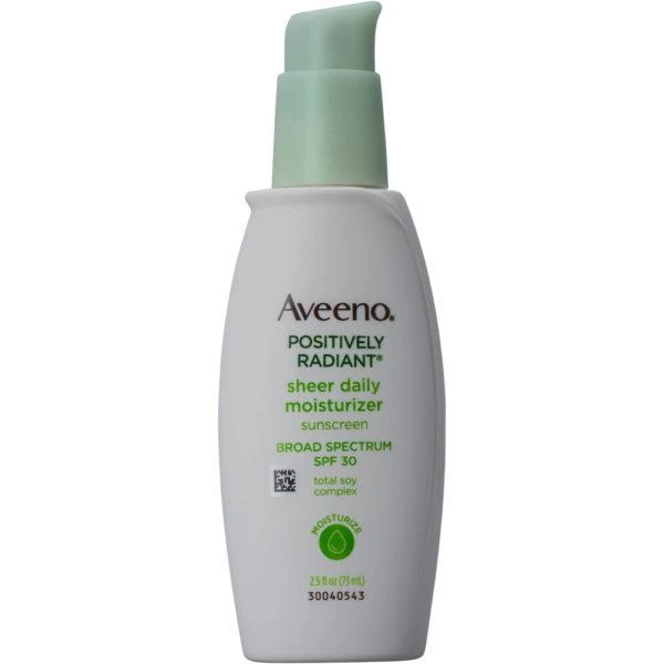 商品Aveeno|Positively Radiant Sheer Daily Moisturizer SPF 30,价格¥148,第1张图片