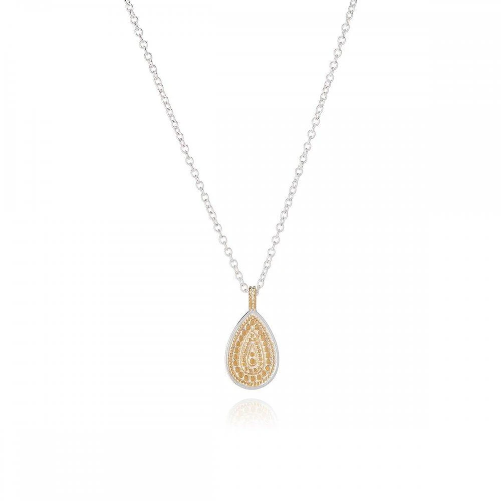 商品Anna Beck|Anna Beck Classic Teardrop Necklace - Reversible - Gold & Silver,价格¥1709,第1张图片