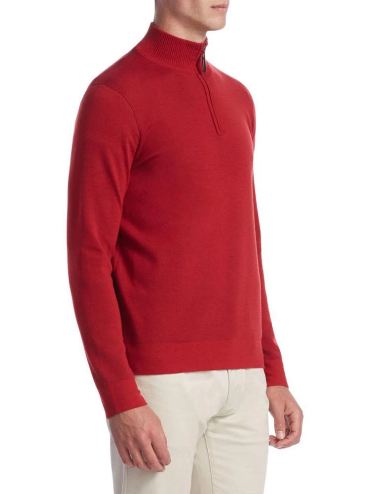 商品Saks Fifth Avenue|COLLECTION Tech Merino Wool Quarter-Zip Sweater,价格¥743,第3张图片详细描述