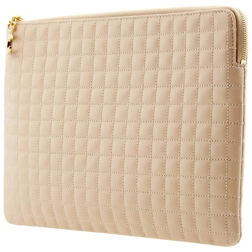 商品Celine|Celine Quilted Calfskin Card Pouch- Nude,价格¥2159,第1张图片