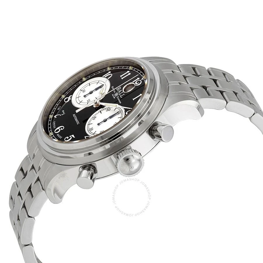 商品BALL Watch|Trainmaster Cannonball Chronograph Automatic Black Dial Men's Watch CM1052D-S3J-BK,价格¥20517,第2张图片详细描述