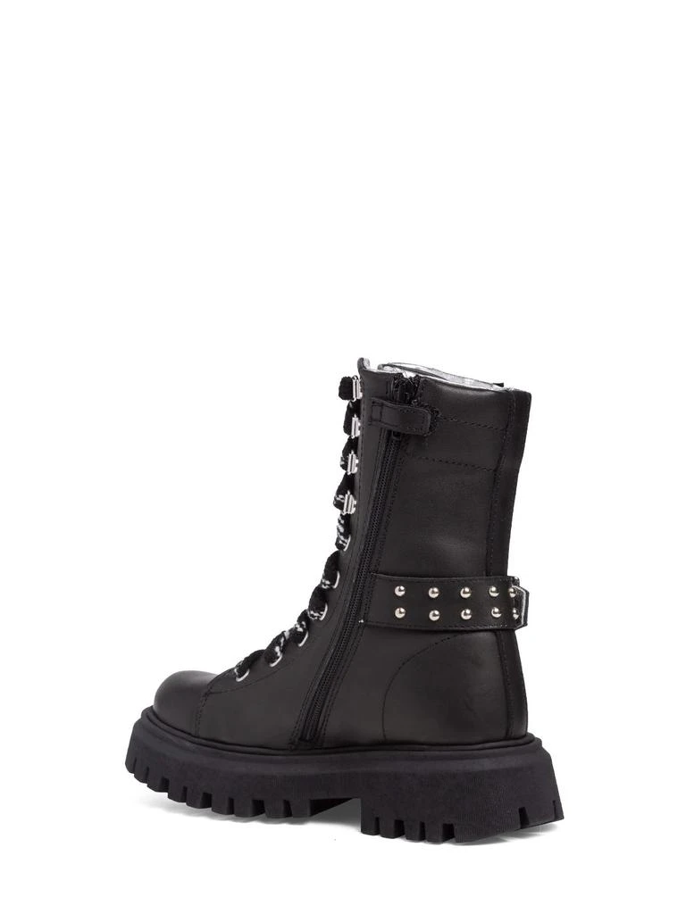 商品MONNALISA|Leather Combat Boots,价格¥882,第2张图片详细描述