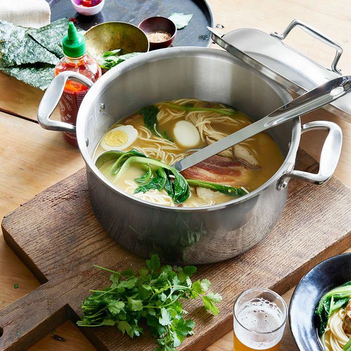 商品All-Clad|D5 Stainless Brushed 8-Quart Stock Pot with Lid,价格¥2985,第2张图片详细描述