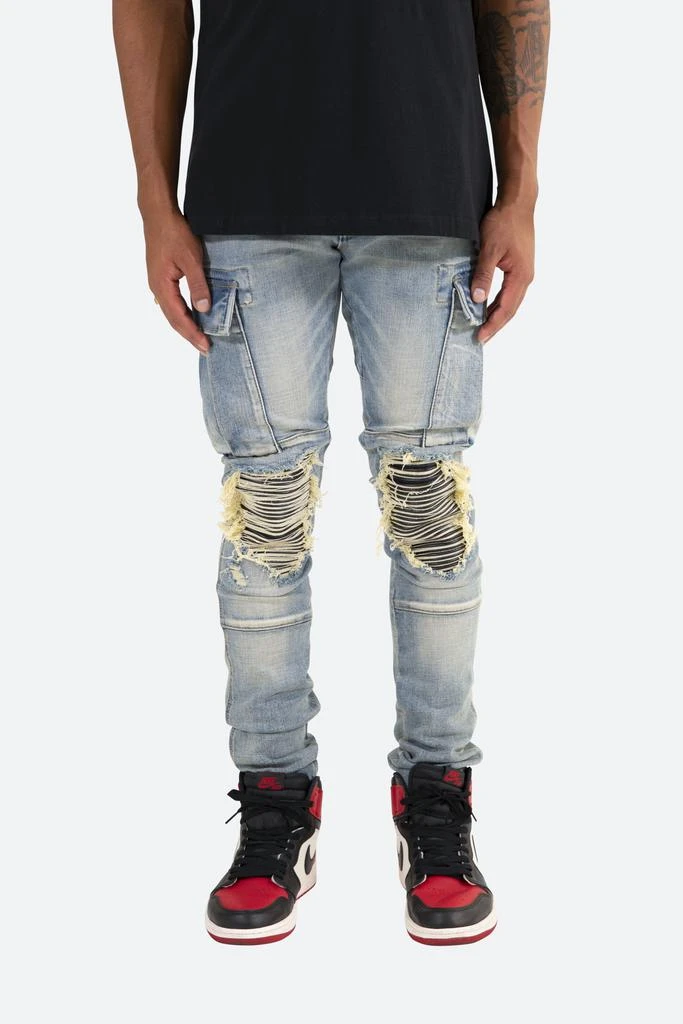 商品MNML|X288 Cargo Skinny Denim - Blue,价格¥257,第2张图片详细描述