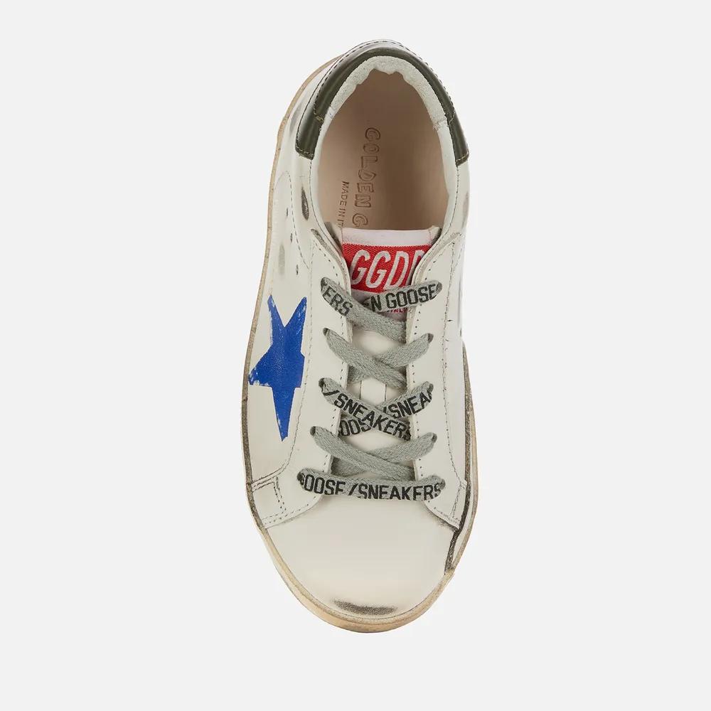 Golden Goose Kids' Leather Upper And Heel Print Star Signature Foxing Trainers商品第3张图片规格展示