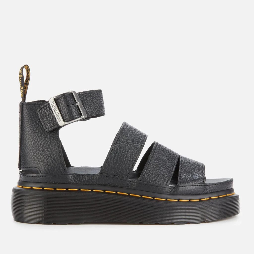 商品Dr. Martens|Dr. Martens Women's Clarissa II Quad Leather Sandals - Black,价格¥1377,第1张图片