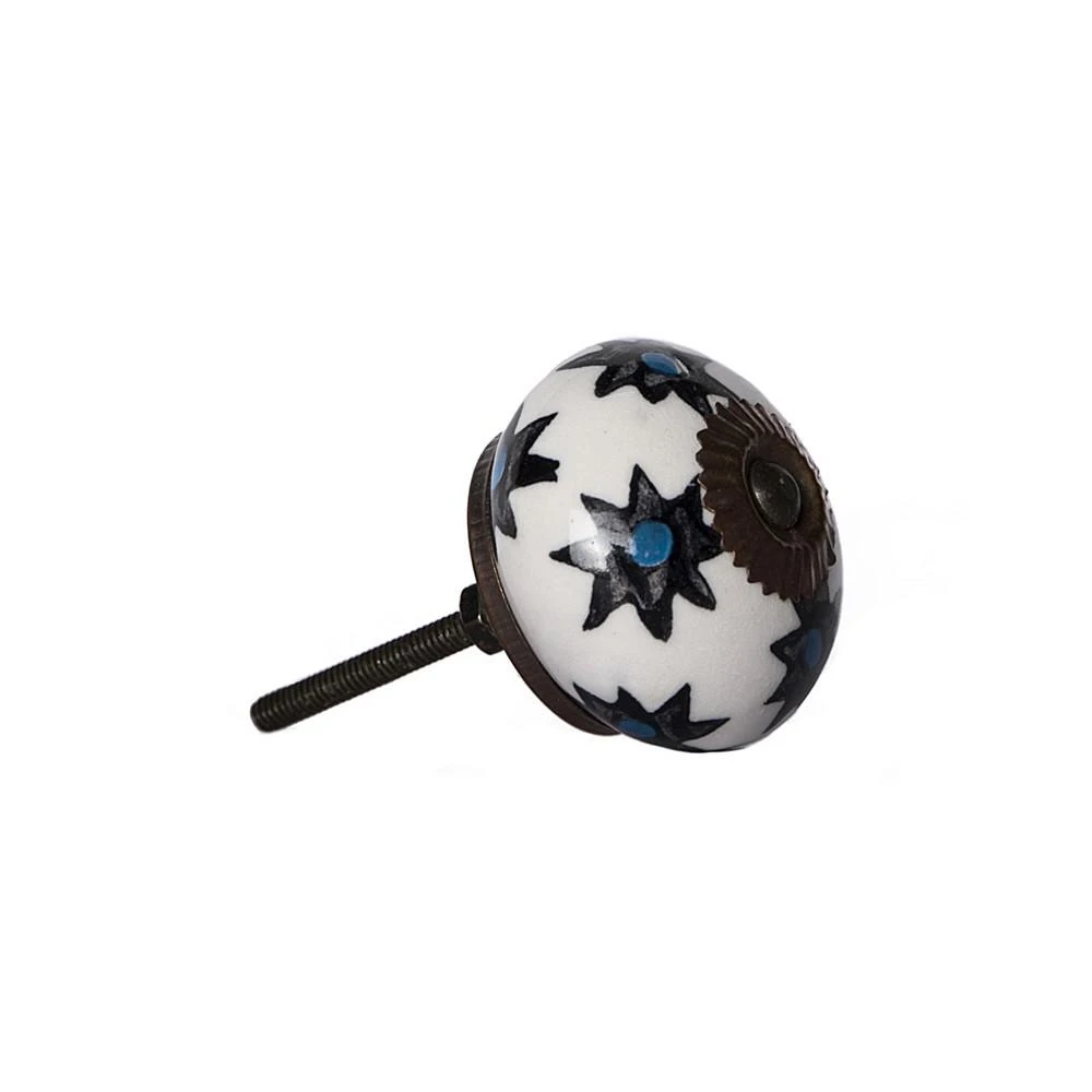 商品KNOB-IT|Handpainted Ceramic Knob Set of 8,价格¥314,第3张图片详细描述