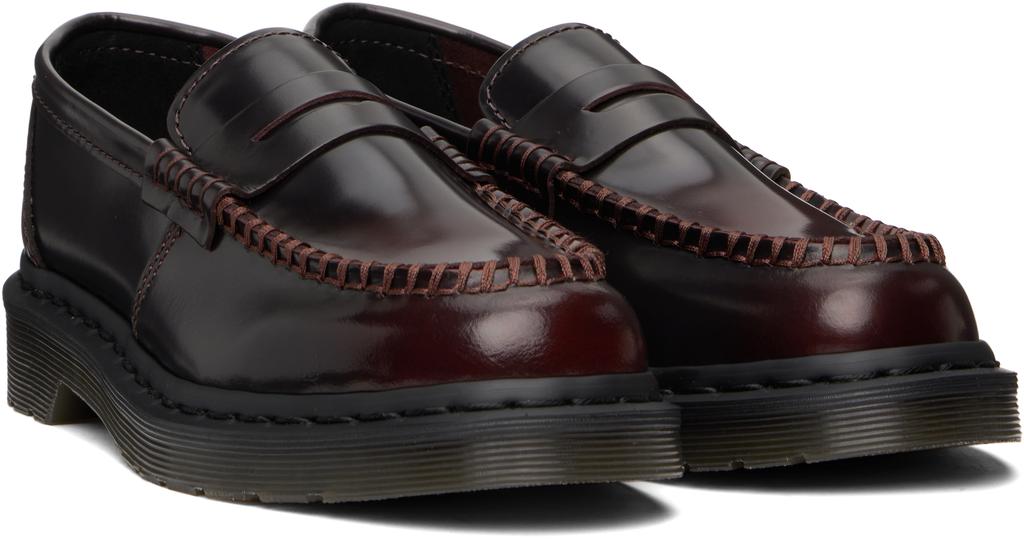 Shop Burgundy Penton Arcadia Leather Loafers on Sale at