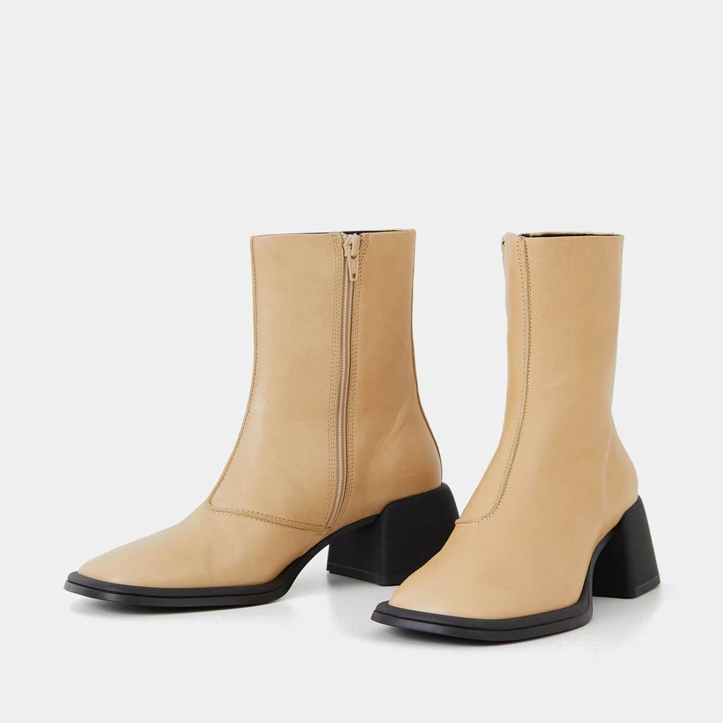 Vagabond Ansie Flared Heel Leather Ankle Boots商品第2张图片规格展示