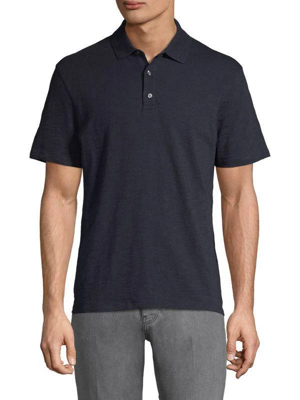 商品Vince|Solid Short Sleeve Polo,价格¥474,第1张图片