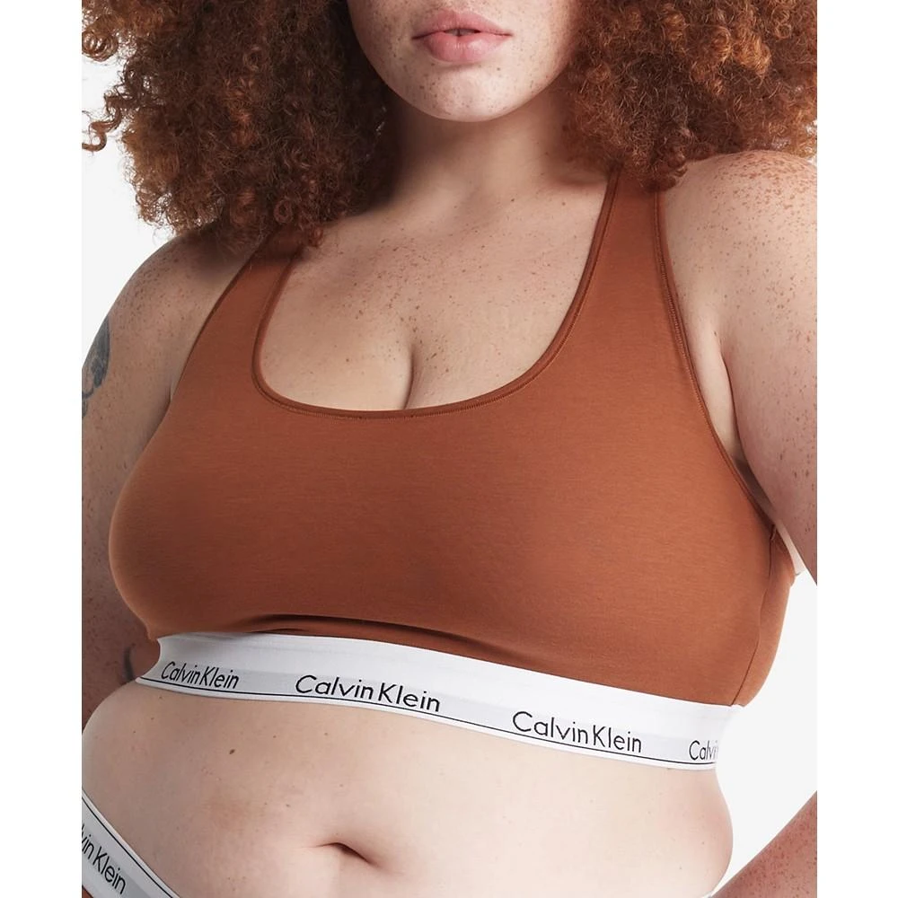 商品Calvin Klein|Plus Size Modern Naturals Unlined Bralette QF7045,价格¥135,第1张图片