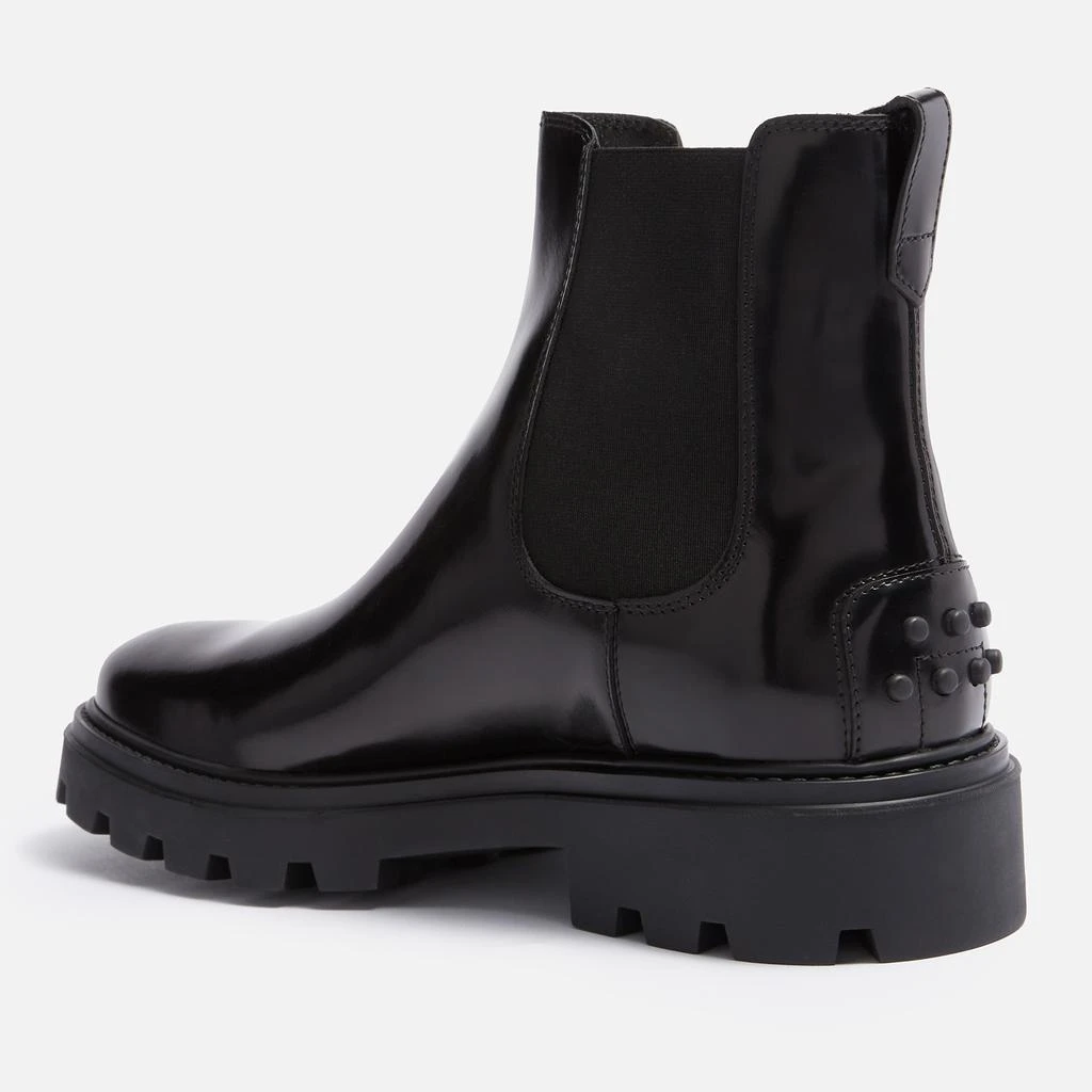 商品Tod's|Tod's Elastic Heavy Rubber Leather Chelsea Boots,价格¥3343,第3张图片详细描述