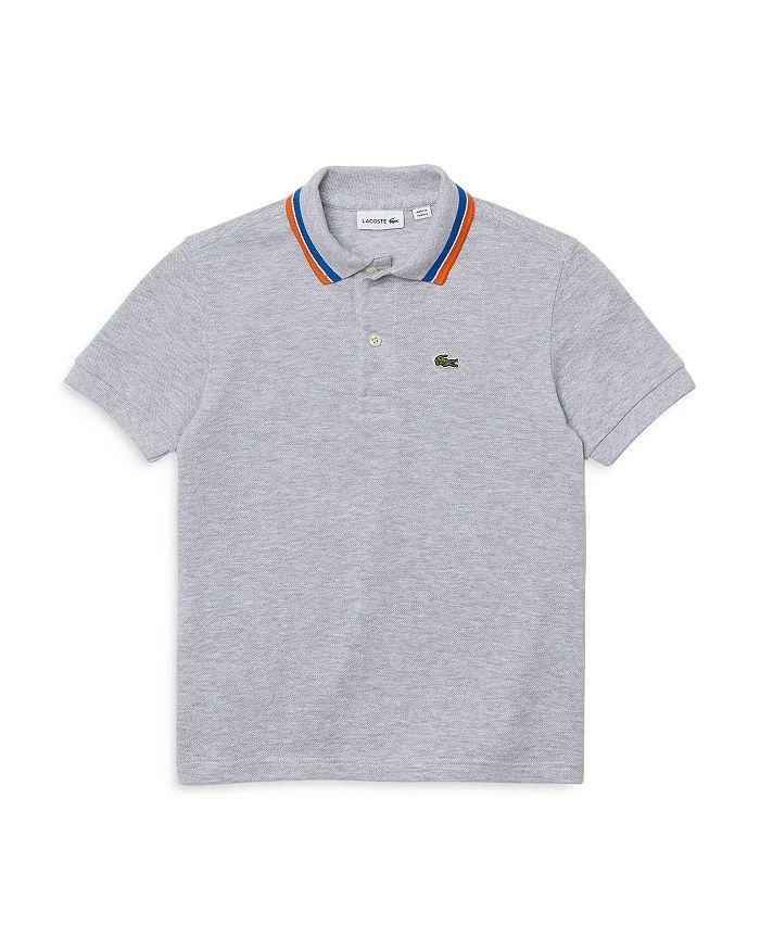 商品Lacoste|Boys' Pique Tipped Polo - Big Kid,价格¥489,第1张图片详细描述