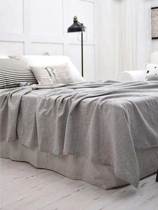 商品BELLELIFE|Gray Washing Linen Cotton Summer Comforter 2 Size,价格¥1303,第3张图片详细描述