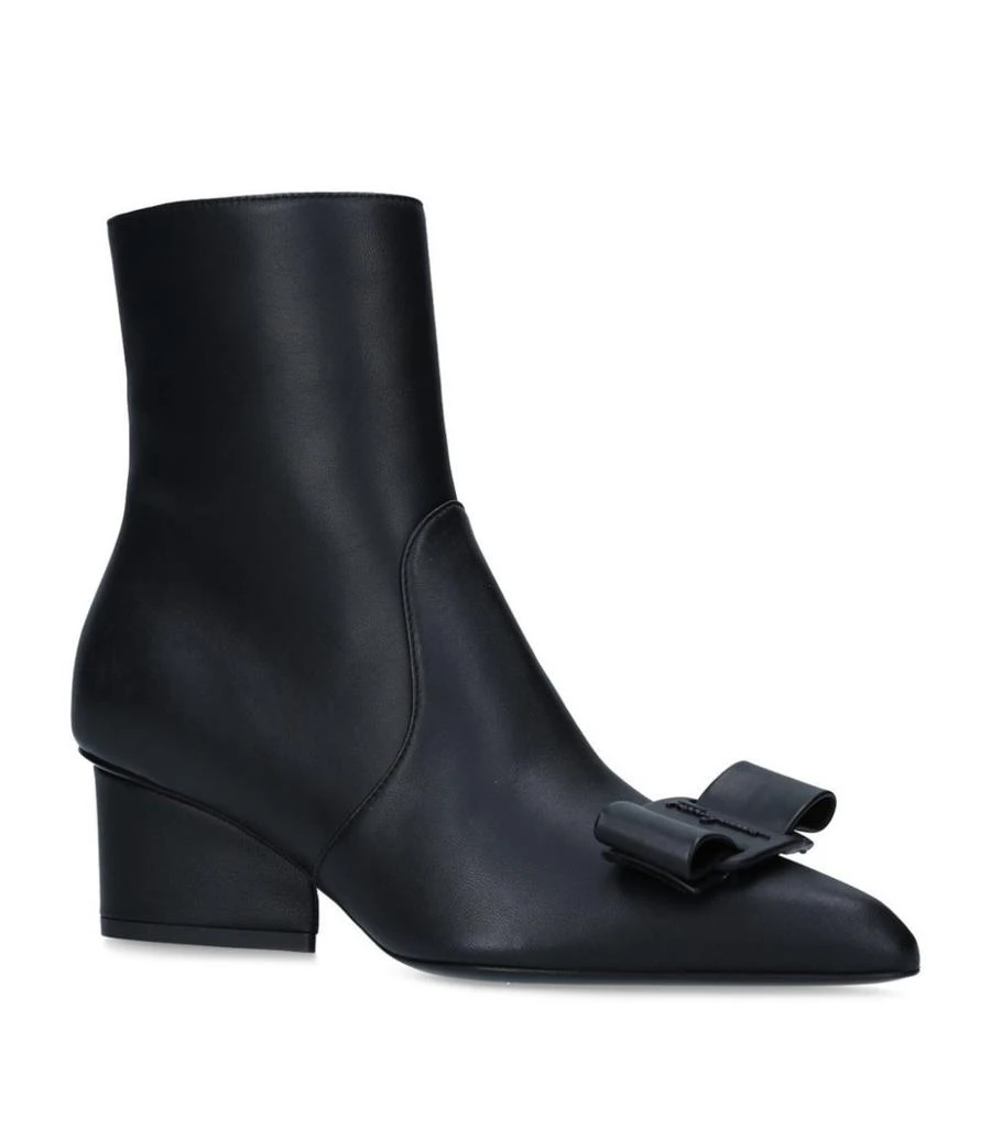 商品Salvatore Ferragamo|Leather Vince Ankle Boots 55,价格¥6361,第3张图片详细描述