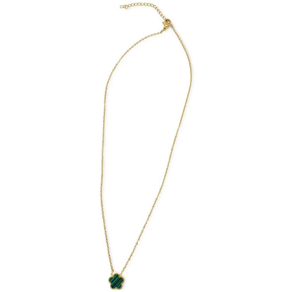 商品ADORNIA|Green Mother Of Pearl Clover Necklace,价格¥213,第4张图片详细描述