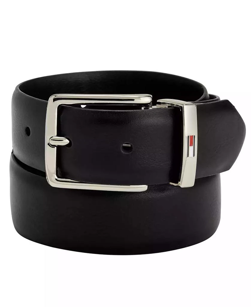 商品Tommy Hilfiger|Big Boys Reversible Dress Belt with Logo Buckle,价格¥170,第1张图片