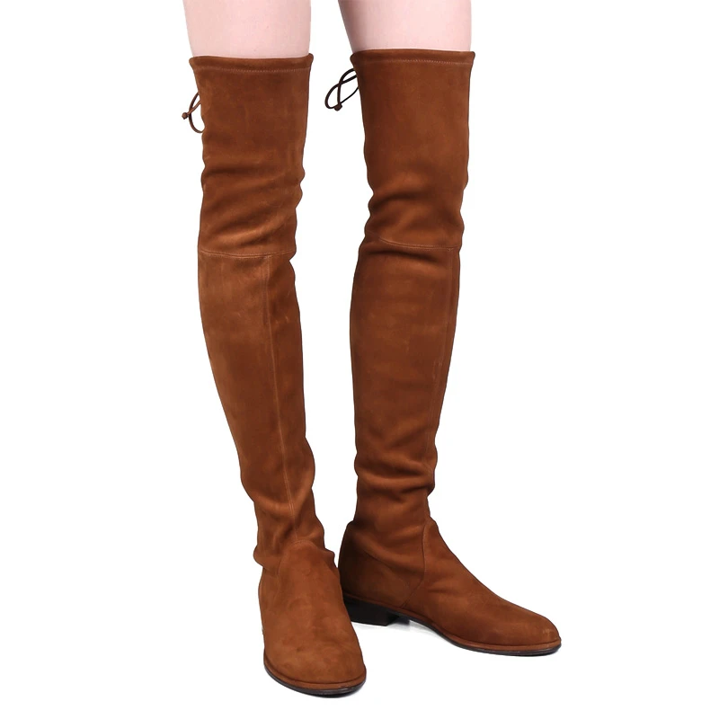 Stuart Weitzman 咖啡色女士长靴 LOWLAND-SUEDE-COFFEE 商品