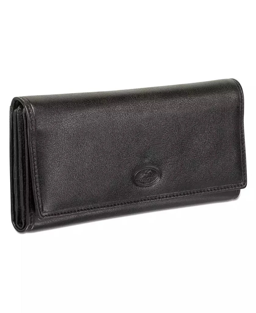 商品Mancini Leather Goods|Equestrian-2 Collection RFID Secure Trifold Wallet,价格¥449,第4张图片详细描述