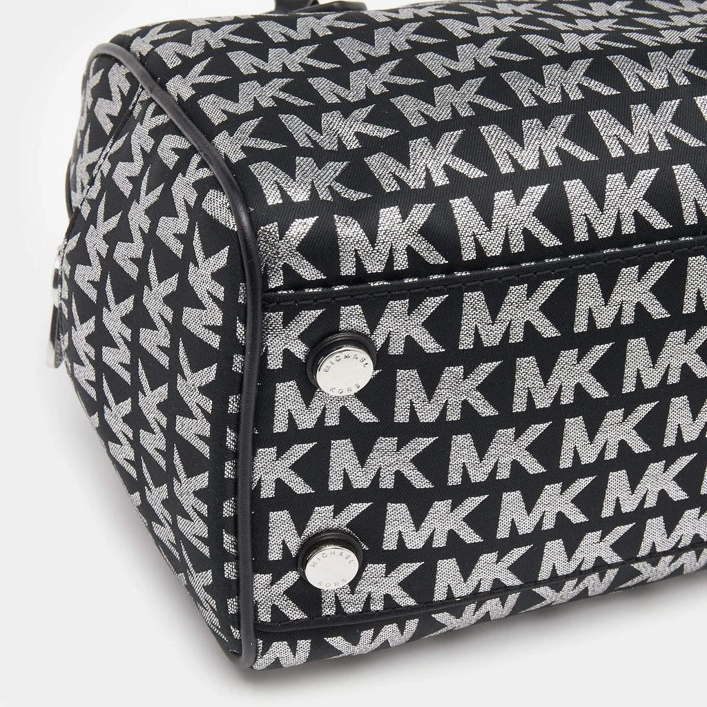 Michael Kors Black Jacquard And Leather Bedford Boston Bag 商品