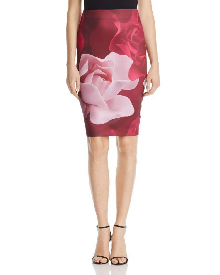 商品Ted Baker London|Ted Baker Brittah Porcelain Rose Neoprene Skirt - 100% Exclusive,价格¥570,第1张图片