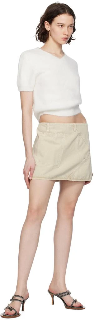商品Gimaguas|Beige Beverly Denim Miniskirt,价格¥546,第4张图片详细描述
