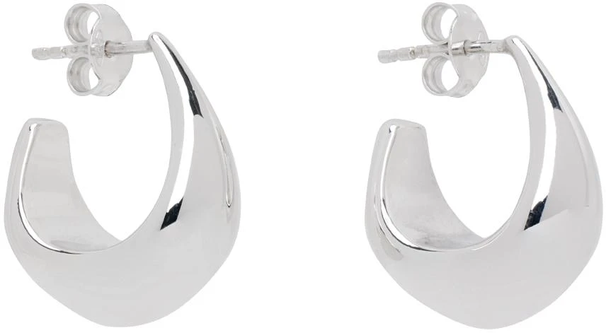 商品Lemaire|Silver Curved Mini Drop Earrings,价格¥1387,第2张图片详细描述