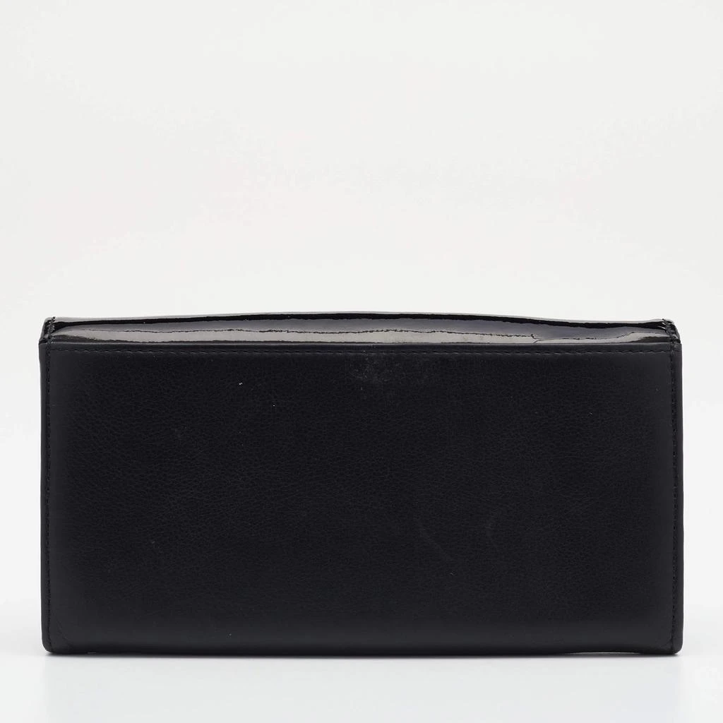 商品[二手商品] Givenchy|Givenchy Black Patent and Leather Flap Continental Wallet,价格¥1045,第4张图片详细描述
