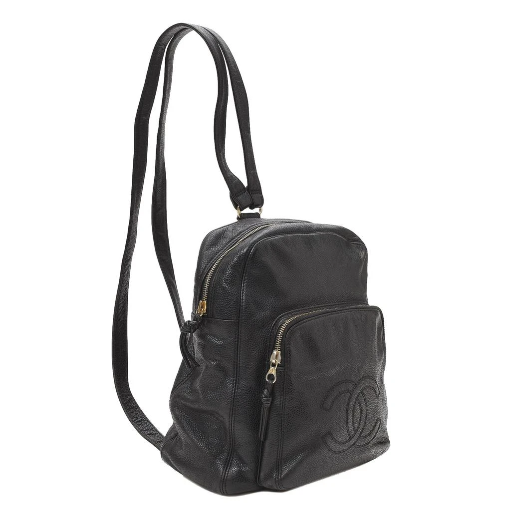 商品[二手商品] Chanel|Chanel Black Calfskin Leather CC Caviar Backpack,价格¥31718,第2张图片详细描述