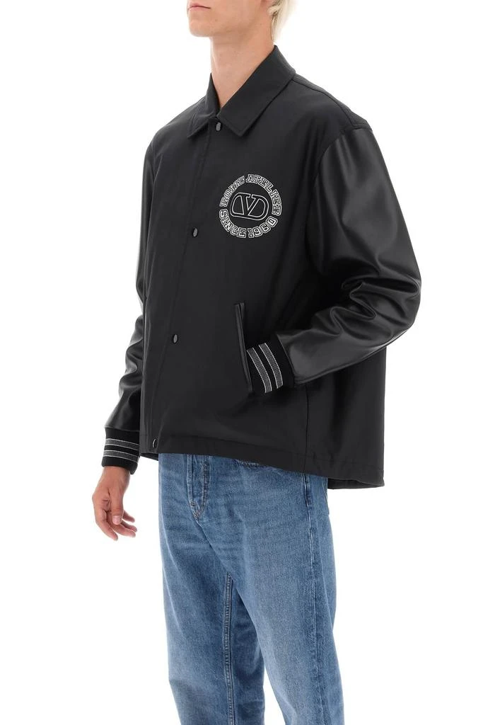 商品Valentino|Valentino garavani varsity jacket with leather sleeves,价格¥20636,第4张图片详细描述