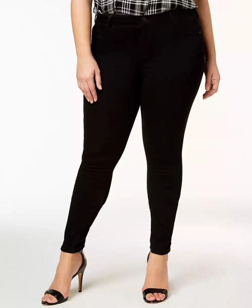 商品Celebrity Pink|Trendy Plus Size Mid Rise Infinite Stretch Dawson Super-Skinny Jeans,价格¥151,第1张图片