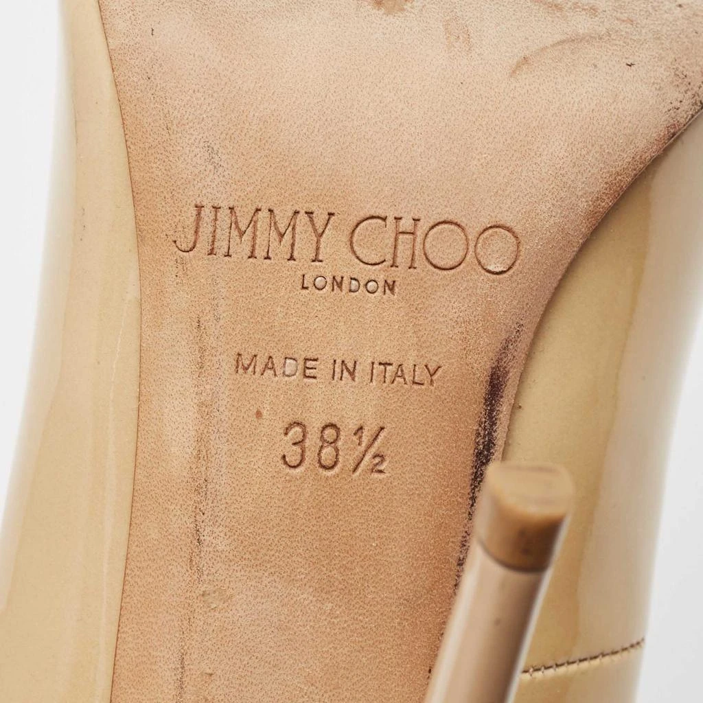 Jimmy Choo Beige Patent Leather Anouk Pumps Size 38.5 商品