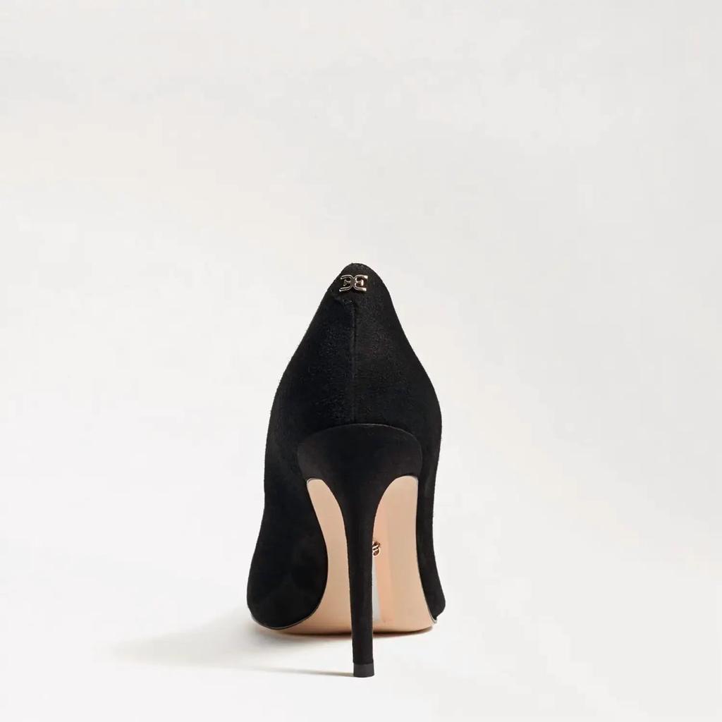 商品Sam Edelman|Hazel Pointed Toe Heel in Black Suede,价格¥670,第5张图片详细描述