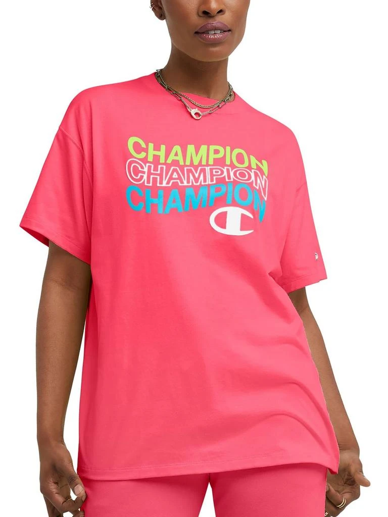 商品CHAMPION|Womens Short Sleeve Logo Graphic T-Shirt,价格¥219,第3张图片详细描述