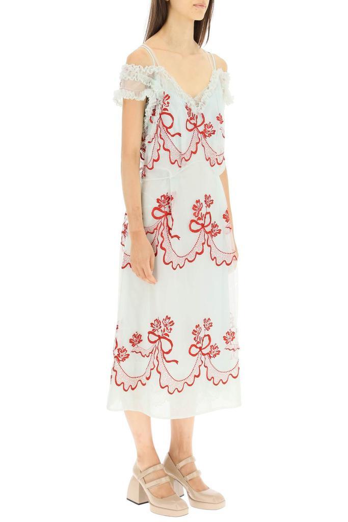 商品Simone Rocha|EMBROIDERED TULLE MIDI DRESS,价格¥5657,第5张图片详细描述